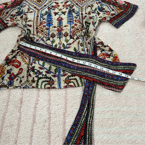 Anthropologie Vineet Bahl Floral Patterned Embroidered Women's Top Size Small - Picture 12 of 16